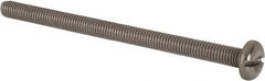 Value Collection - M5x0.80 Metric Coarse, 75mm Length Under Head Slotted Drive Machine Screw - Pan Head, Grade 316 & A4 Stainless Steel, Uncoated, Without Washer - Apex Tool & Supply