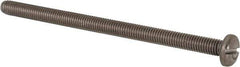 Value Collection - M5x0.80 Metric Coarse, 80mm Length Under Head Slotted Drive Machine Screw - Pan Head, Grade 316 & A4 Stainless Steel, Uncoated, Without Washer - Apex Tool & Supply