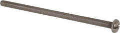 Value Collection - M5x0.80 Metric Coarse, 100mm Length Under Head Slotted Drive Machine Screw - Pan Head, Grade 316 & A4 Stainless Steel, Uncoated, Without Washer - Apex Tool & Supply