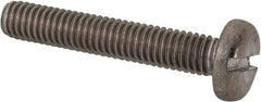 Value Collection - M6x1.00 Metric Coarse, 35mm Length Under Head Slotted Drive Machine Screw - Pan Head, Grade 316 & A4 Stainless Steel, Uncoated, Without Washer - Apex Tool & Supply