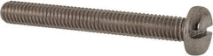 Value Collection - M6x1.00 Metric Coarse, 50mm Length Under Head Slotted Drive Machine Screw - Pan Head, Grade 316 & A4 Stainless Steel, Uncoated, Without Washer - Apex Tool & Supply