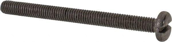 Value Collection - M6x1.00 Metric Coarse, 70mm Length Under Head Slotted Drive Machine Screw - Pan Head, Grade 316 & A4 Stainless Steel, Uncoated, Without Washer - Apex Tool & Supply