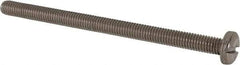 Value Collection - M6x1.00 Metric Coarse, 90mm Length Under Head Slotted Drive Machine Screw - Pan Head, Grade 316 & A4 Stainless Steel, Uncoated, Without Washer - Apex Tool & Supply