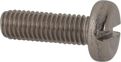 Value Collection - M8x1.25 Metric Coarse, 25mm Length Under Head Slotted Drive Machine Screw - Pan Head, Grade 316 & A4 Stainless Steel, Uncoated, Without Washer - Apex Tool & Supply