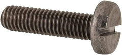 Value Collection - M8x1.25 Metric Coarse, 30mm Length Under Head Slotted Drive Machine Screw - Pan Head, Grade 316 & A4 Stainless Steel, Uncoated, Without Washer - Apex Tool & Supply