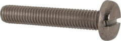 Value Collection - M8x1.25, 45mm Length Under Head Slotted Drive Machine Screw - Pan Head, Grade 316 & A4 Stainless Steel, Uncoated, Without Washer - Apex Tool & Supply