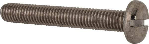 Value Collection - M8x1.25, 55mm Length Under Head Slotted Drive Machine Screw - Pan Head, Grade 316 & A4 Stainless Steel, Uncoated, Without Washer - Apex Tool & Supply
