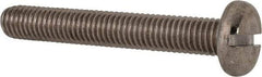 Value Collection - M8x1.25, 55mm Length Under Head Slotted Drive Machine Screw - Pan Head, Grade 316 & A4 Stainless Steel, Uncoated, Without Washer - Apex Tool & Supply