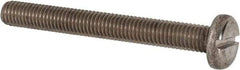Value Collection - M8x1.25 Metric Coarse, 70mm Length Under Head Slotted Drive Machine Screw - Pan Head, Grade 316 & A4 Stainless Steel, Uncoated, Without Washer - Apex Tool & Supply