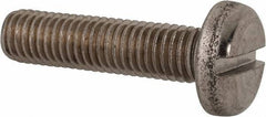 Value Collection - M10x1.50 Metric Coarse, 40mm Length Under Head Slotted Drive Machine Screw - Pan Head, Grade 316 & A4 Stainless Steel, Uncoated, Without Washer - Apex Tool & Supply