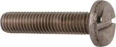 Value Collection - M10x1.50, 45mm Length Under Head Slotted Drive Machine Screw - Pan Head, Grade 316 & A4 Stainless Steel, Uncoated, Without Washer - Apex Tool & Supply