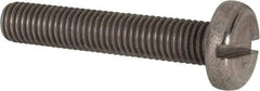 Value Collection - M10x1.50 Metric Coarse, 55mm Length Under Head Slotted Drive Machine Screw - Pan Head, Grade 316 & A4 Stainless Steel, Uncoated, Without Washer - Apex Tool & Supply