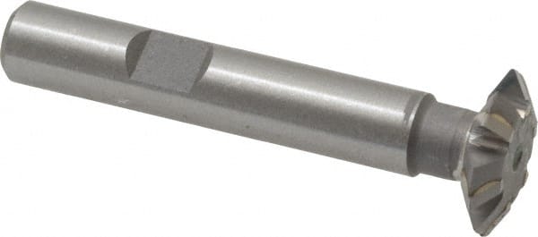 Whitney Tool Co. - 3/4° 3/4" Cut Diam, 3/16" Cut Width, 3/8" Shank, Carbide-Tipped Double-Angle Cutter - Apex Tool & Supply