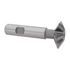 Whitney Tool Co. - 1-1/2° 1-1/2" Cut Diam, 1/2" Cut Width, 5/8" Shank, Carbide-Tipped Double-Angle Cutter - Apex Tool & Supply