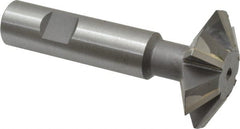 Whitney Tool Co. - 1-7/8° 1-7/8" Cut Diam, 5/8" Cut Width, 3/4" Shank, Carbide-Tipped Double-Angle Cutter - Apex Tool & Supply