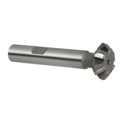 Whitney Tool Co. - 3/4° 3/4" Cut Diam, 1/4" Cut Width, 3/8" Shank, Carbide-Tipped Double-Angle Cutter - Apex Tool & Supply