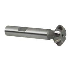 Whitney Tool Co. - 3/4° 3/4" Cut Diam, 1/4" Cut Width, 3/8" Shank, Carbide-Tipped Double-Angle Cutter - Apex Tool & Supply