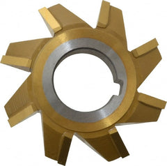 Whitney Tool Co. - 2-3/4° 2-3/4" Cut Diam, 1/2" Cut Width, 1" Arbor, Carbide-Tipped Double-Angle Cutter - Apex Tool & Supply
