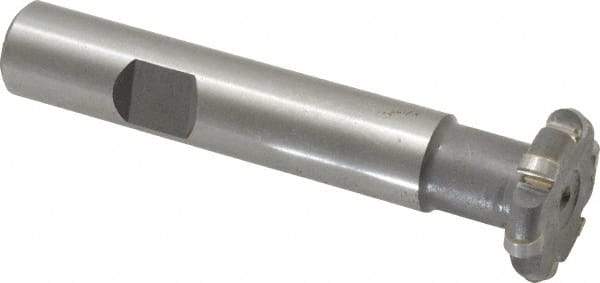 Whitney Tool Co. - 3/32" Radius, 3/16" Circle Diam, 7/8" Cutter Diam, Shank Connection, Convex Radius Cutter - 1/2" Shank Diam, 3" OAL, Carbide-Tipped, Uncoated, Profile Ground, 6 Teeth, Weldon Flat - Apex Tool & Supply