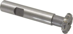 Whitney Tool Co. - 3/32" Radius, 3/16" Circle Diam, 7/8" Cutter Diam, Shank Connection, Convex Radius Cutter - 1/2" Shank Diam, 3" OAL, Carbide-Tipped, Uncoated, Profile Ground, 6 Teeth, Weldon Flat - Apex Tool & Supply