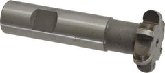 Whitney Tool Co. - 3/16" Radius, 3/8" Circle Diam, 1-3/8" Cutter Diam, Shank Connection, Convex Radius Cutter - 3/4" Shank Diam, 3-1/2" OAL, Carbide-Tipped, Uncoated, Profile Ground, 6 Teeth, Weldon Flat - Apex Tool & Supply