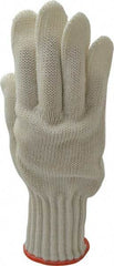 Whizard - Size XL (10), ANSI Cut Lvl 5, Kevlar/Spectra/Stainless Steel Cut Resistant Gloves - High Strength Fiber/Stainless Steel Lining, Knit Wrist, Gray, Ambidextrous - Apex Tool & Supply