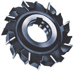 Made in USA - 5" Diam x 9/32" Width of Cut, 24 Teeth, High Speed Steel Side Milling Cutter - Staggered Teeth, Uncoated - Apex Tool & Supply
