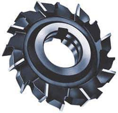 Made in USA - 6" Diam x 1" Width of Cut, 24 Teeth, High Speed Steel Side Milling Cutter - Staggered Teeth, Uncoated - Apex Tool & Supply