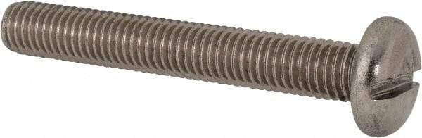 Value Collection - M10x1.50 Metric Coarse, 70mm Length Under Head Slotted Drive Machine Screw - Pan Head, Grade 316 & A4 Stainless Steel, Uncoated, Without Washer - Apex Tool & Supply