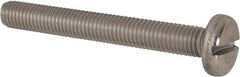 Value Collection - M10x1.50 Metric Coarse, 80mm Length Under Head Slotted Drive Machine Screw - Pan Head, Grade 316 & A4 Stainless Steel, Uncoated, Without Washer - Apex Tool & Supply