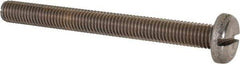 Value Collection - M10x1.50 Metric Coarse, 100mm Length Under Head Slotted Drive Machine Screw - Pan Head, Grade 316 & A4 Stainless Steel, Uncoated, Without Washer - Apex Tool & Supply