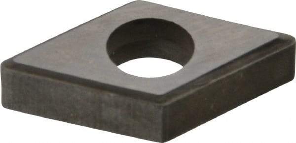 Made in USA - 1/2" Inscribed Circle, Diamond (Shape) Shim for Indexables - Carbide, 3/16" Thick, DSN Shim Style, Negative Rake - Apex Tool & Supply