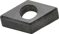 Made in USA - 1/2" Inscribed Circle, Diamond (Shape) Shim for Indexables - Carbide, 1/4" Thick, IDSN Shim Style, Negative Rake - Apex Tool & Supply