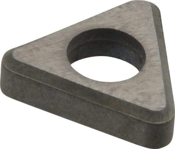 Made in USA - 3/8" Inscribed Circle, Triangle Shim for Indexables - Carbide, 1/8" Thick, ITSN Shim Style, Negative Rake - Apex Tool & Supply