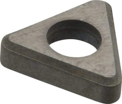 Made in USA - 3/8" Inscribed Circle, Triangle Shim for Indexables - Carbide, 1/8" Thick, ITSN Shim Style, Negative Rake - Apex Tool & Supply