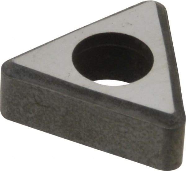 Made in USA - 3/8" Inscribed Circle, Triangle Interchangeable Head Shim for Indexables - Carbide, 3/16" Thick, ITSN Shim Style, Negative Rake - Apex Tool & Supply