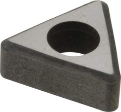 Made in USA - 3/8" Inscribed Circle, Triangle Interchangeable Head Shim for Indexables - Carbide, 3/16" Thick, ITSN Shim Style, Negative Rake - Apex Tool & Supply