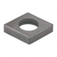 Made in USA - 3/4" Inscribed Circle, Diamond (Shape) Shim for Indexables - Carbide, 3/16" Thick, MCN Shim Style, Negative Rake - Apex Tool & Supply