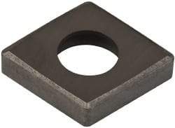 Made in USA - 1/2" Inscribed Circle, Diamond (Shape) Shim for Indexables - Carbide, 1/8" Thick, SCN Shim Style, Negative Rake - Apex Tool & Supply