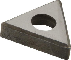 Made in USA - 1/2" Inscribed Circle, Triangle Interchangeable Head Shim for Indexables - Carbide, 3/16" Thick, SM Shim Style, Negative Rake, Left Hand, Right Hand Cut - Apex Tool & Supply