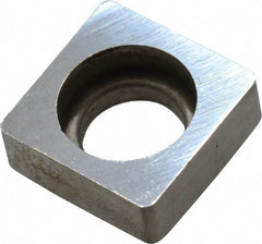 Made in USA - 1/2" Inscribed Circle, Square Shim for Indexables - Carbide, 3/16" Thick, SM Shim Style, Negative Rake - Apex Tool & Supply