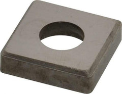 Made in USA - 3/4" Inscribed Circle, Square Shim for Indexables - Carbide, 3/16" Thick, SM Shim Style, Negative Rake - Apex Tool & Supply