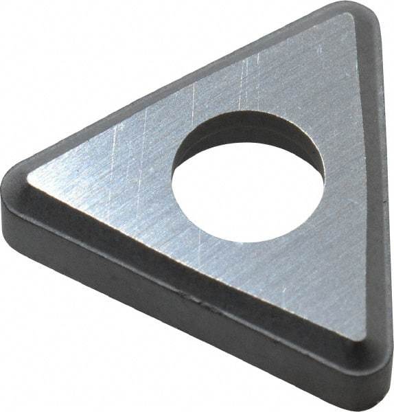 Made in USA - 3/8" Inscribed Circle, Triangle Shim for Indexables - Carbide, 1/8" Thick, STN Shim Style, Negative Rake - Apex Tool & Supply