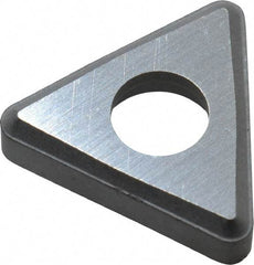 Made in USA - 3/8" Inscribed Circle, Triangle Shim for Indexables - Carbide, 1/8" Thick, STN Shim Style, Negative Rake - Apex Tool & Supply