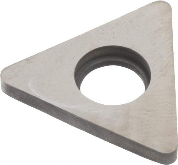 Made in USA - 5/8" Inscribed Circle, Triangle Shim for Indexables - Carbide, 1/8" Thick, STN Shim Style, Negative Rake - Apex Tool & Supply