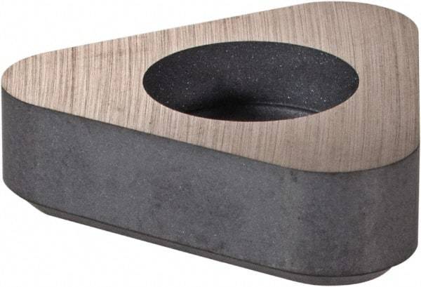 Made in USA - 1/2" Inscribed Circle, Triangle Shim for Indexables - Carbide, 3/16" Thick, TSN Shim Style, Negative Rake - Apex Tool & Supply