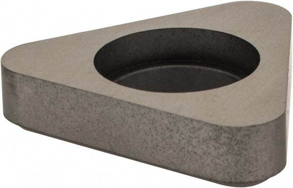 Made in USA - 5/8" Inscribed Circle, Triangle Shim for Indexables - Carbide, 3/16" Thick, TSN Shim Style, Negative Rake - Apex Tool & Supply