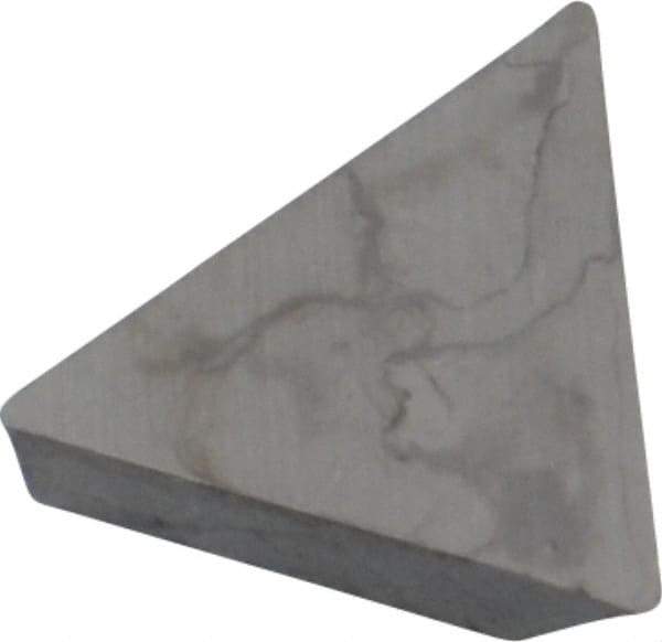 Made in USA - 3/8" Inscribed Circle, Triangle, CBT Chipbreaker for Indexables - 0.094" Thick, 0.129" Effective Width, Carbide - Apex Tool & Supply