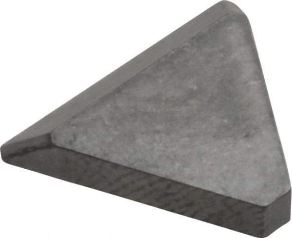 Made in USA - 3/8" Inscribed Circle, Triangle, CBT Chipbreaker for Indexables - 0.094" Thick, 0.057" Effective Width, Carbide - Apex Tool & Supply