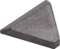 Made in USA - 3/8" Inscribed Circle, Triangle, CBT Chipbreaker for Indexables - 0.094" Thick, 0.057" Effective Width, Carbide - Apex Tool & Supply